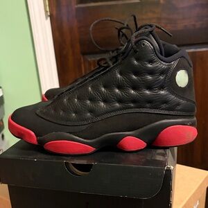 Black and Red High-Top Sneakers